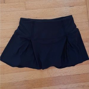 Lululemon Black Lost In Pace Skirt